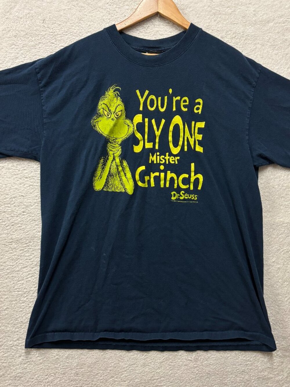 VTG 2008 Dr Seuss The Grinch T Shirt Size XL Youre A Sly One Mister Grinch